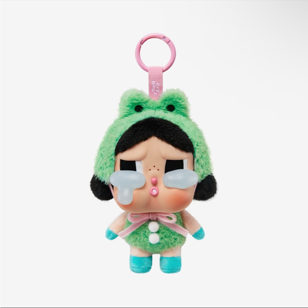 Pop Mart CRYBABY Crying Again Series — Vinyl Face Plush Blind Box, WHAT A FROG